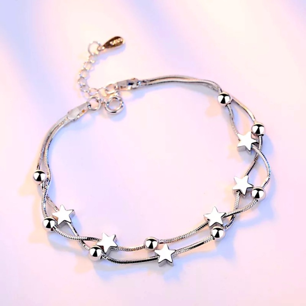 💫 Sterling Silver 925 Star ⭐️ Bracelet
